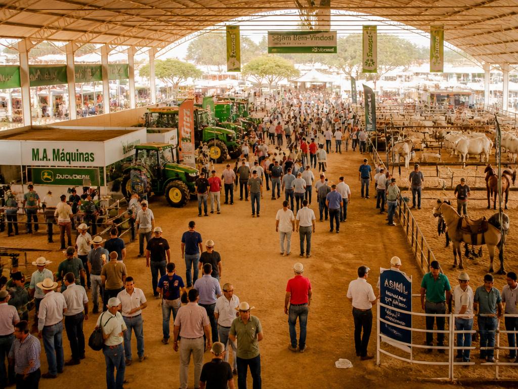 Feira de agronegócio realizada na Arena 238